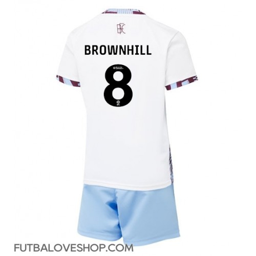 Dres Burnley Josh Brownhill #8 Tretina pre deti 2024-25 Krátky Rukáv (+ trenírky)